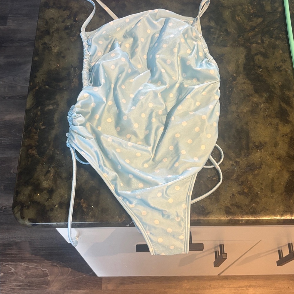 Wild Fable Blue and White Swimsuit